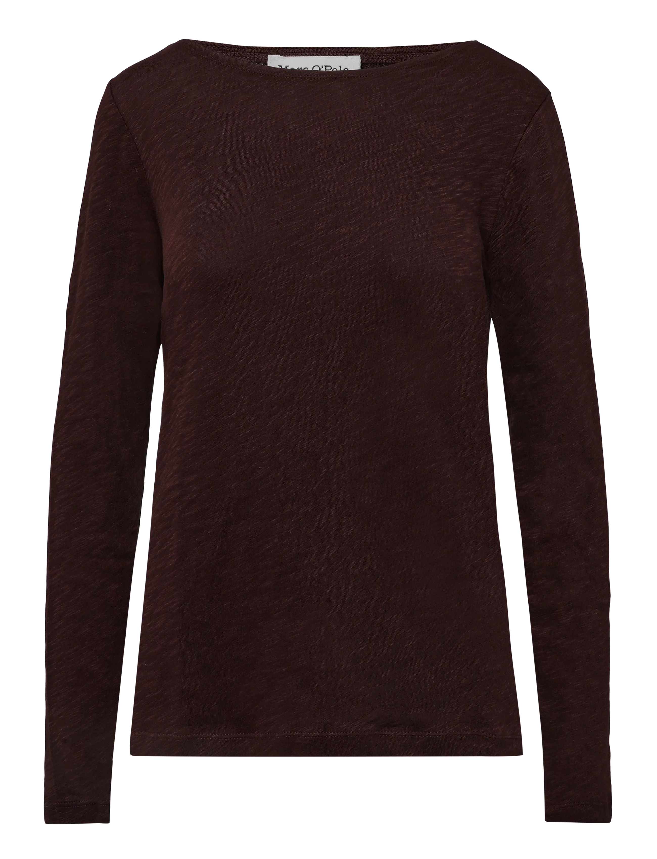 Marc O'Polo - T-Shirt, Longsleeve, Boat Neck - pikkade varrukatega topid - black cherry - 1