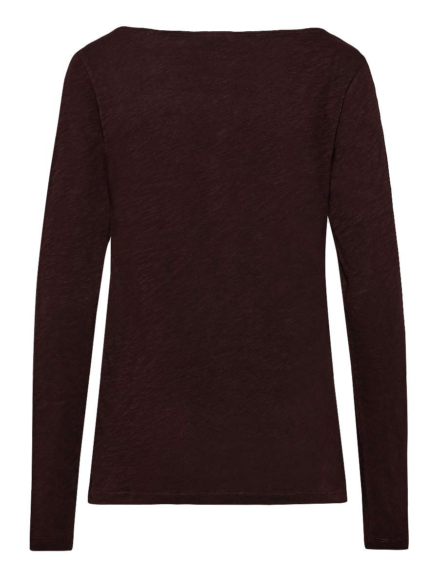 Marc O'Polo - T-Shirt, Longsleeve, Boat Neck - pikkade varrukatega topid - black cherry - 2