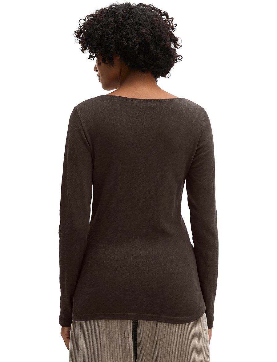 Marc O'Polo - T-Shirt, Longsleeve, Boat Neck - pikkade varrukatega topid - black cherry - 3