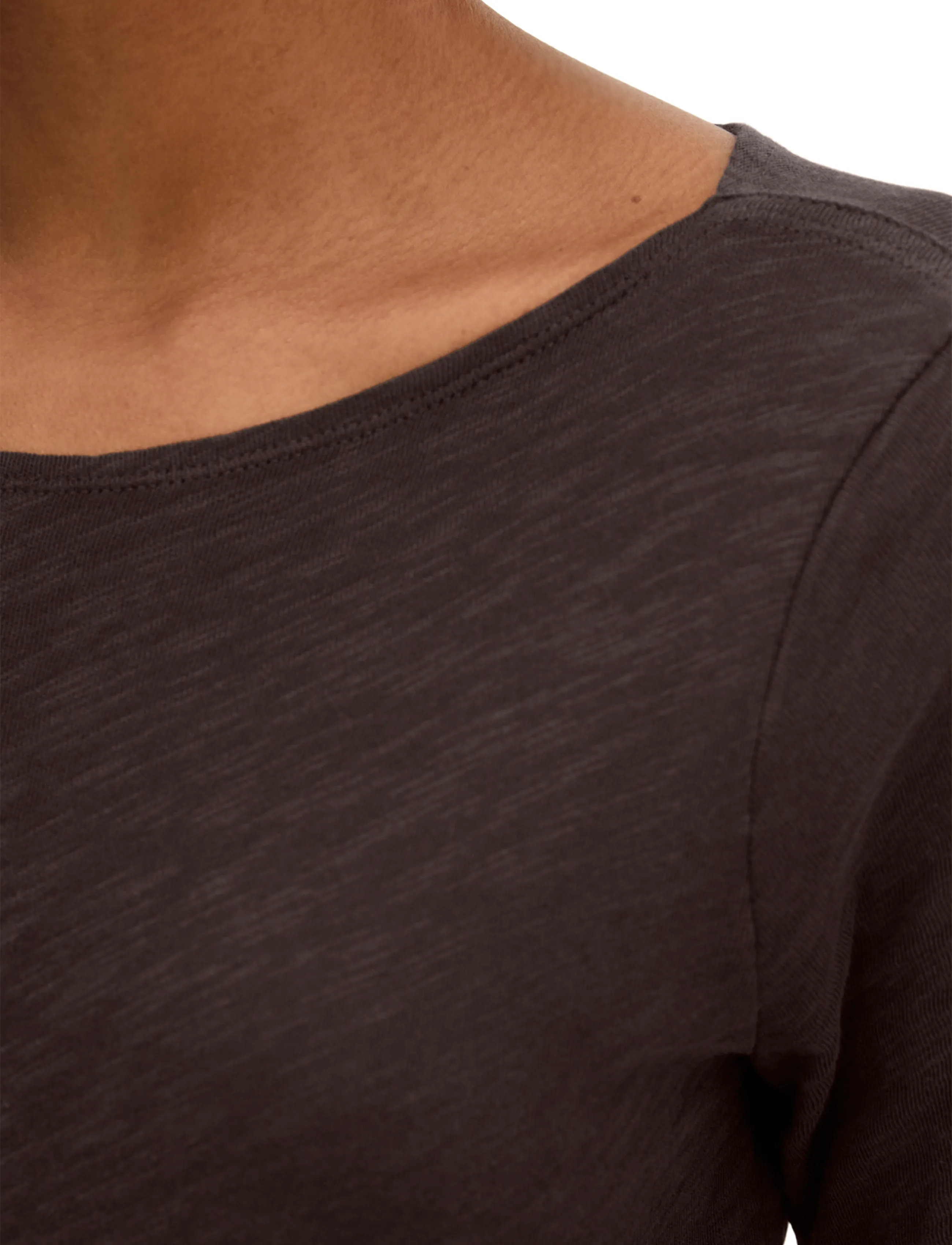 Marc O'Polo - T-Shirt, Longsleeve, Boat Neck - pikkade varrukatega topid - black cherry - 4