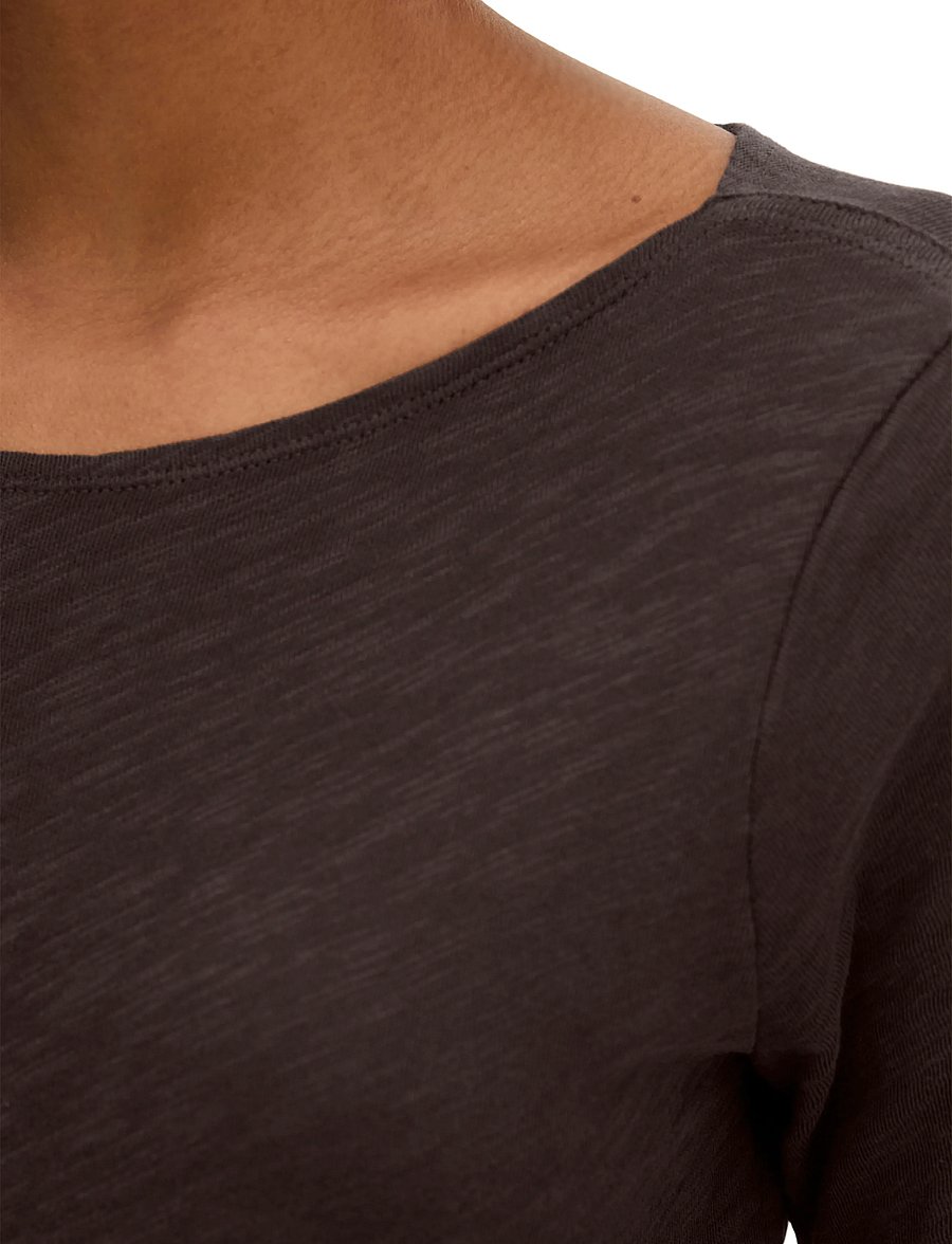Marc O'Polo - T-Shirt, Longsleeve, Boat Neck - pikkade varrukatega topid - black cherry - 4