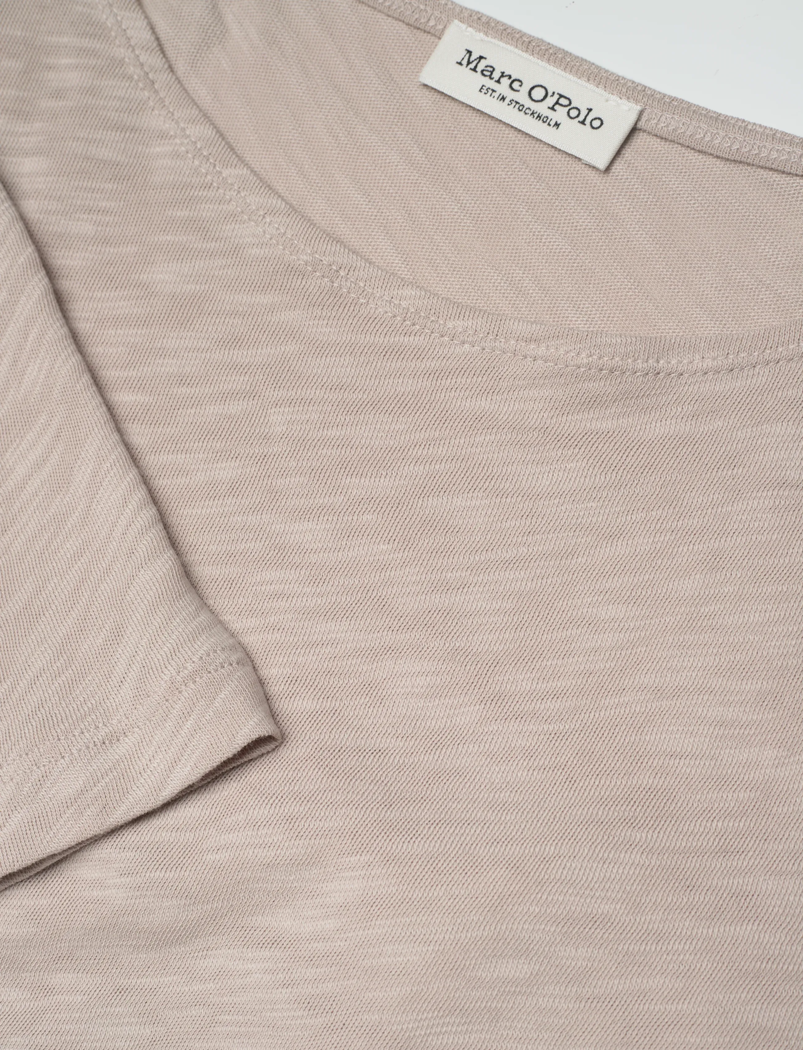 Marc O'Polo - T-Shirt, Longsleeve, Boat Neck - autumn clothing - natural - 2