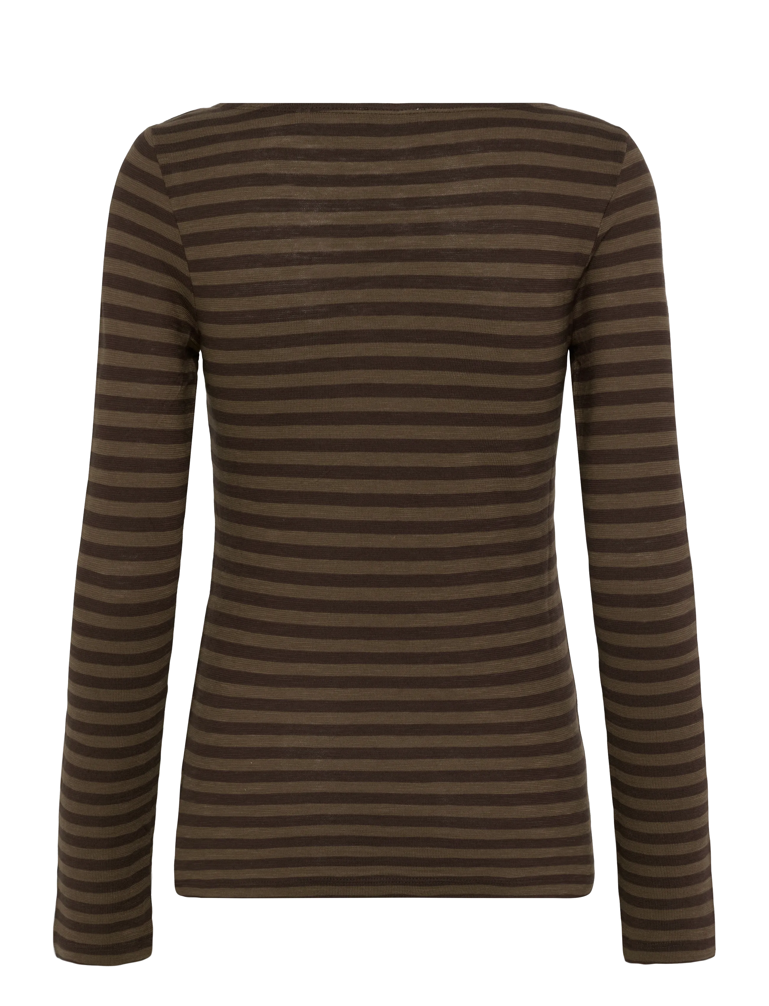 Marc O'Polo - T-Shirt, Longsleeve, Stripe - langærmede toppe - dark brown_multi_02 - 2