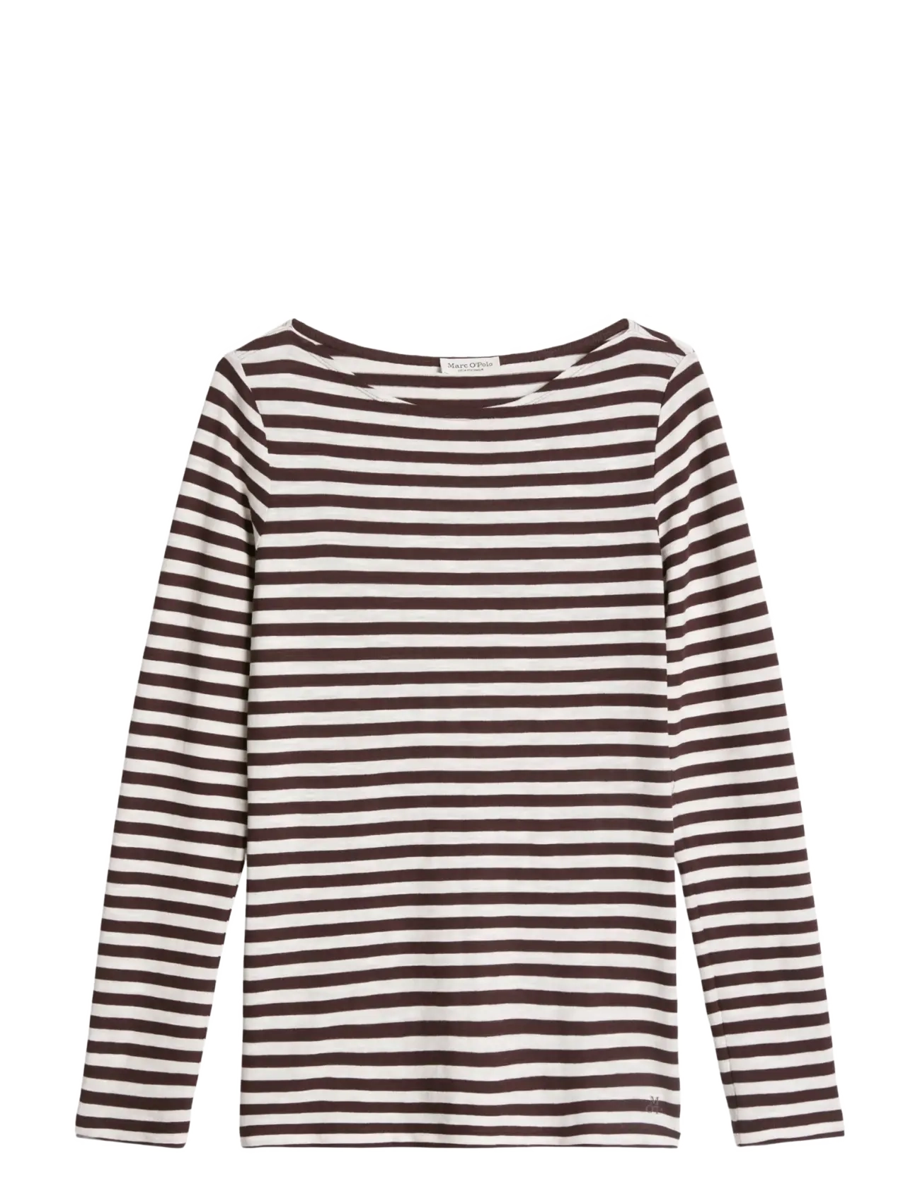 Marc O'Polo - T-Shirt, Longsleeve, Stripe - langærmede toppe - dark red_multi_05 - 1