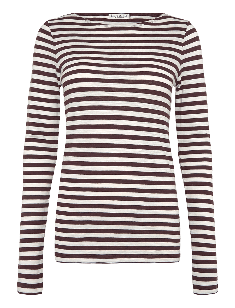 Marc O'Polo - T-Shirt, Longsleeve, Stripe - pikkade varrukatega topid - dark red_multi_05 - 1