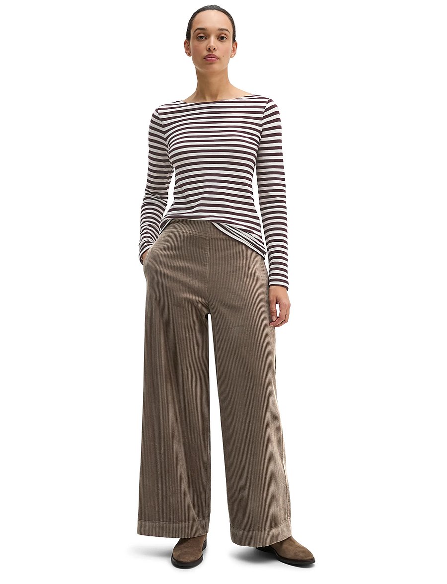 Marc O'Polo - T-Shirt, Longsleeve, Stripe - langærmede toppe - dark red_multi_05 - 4