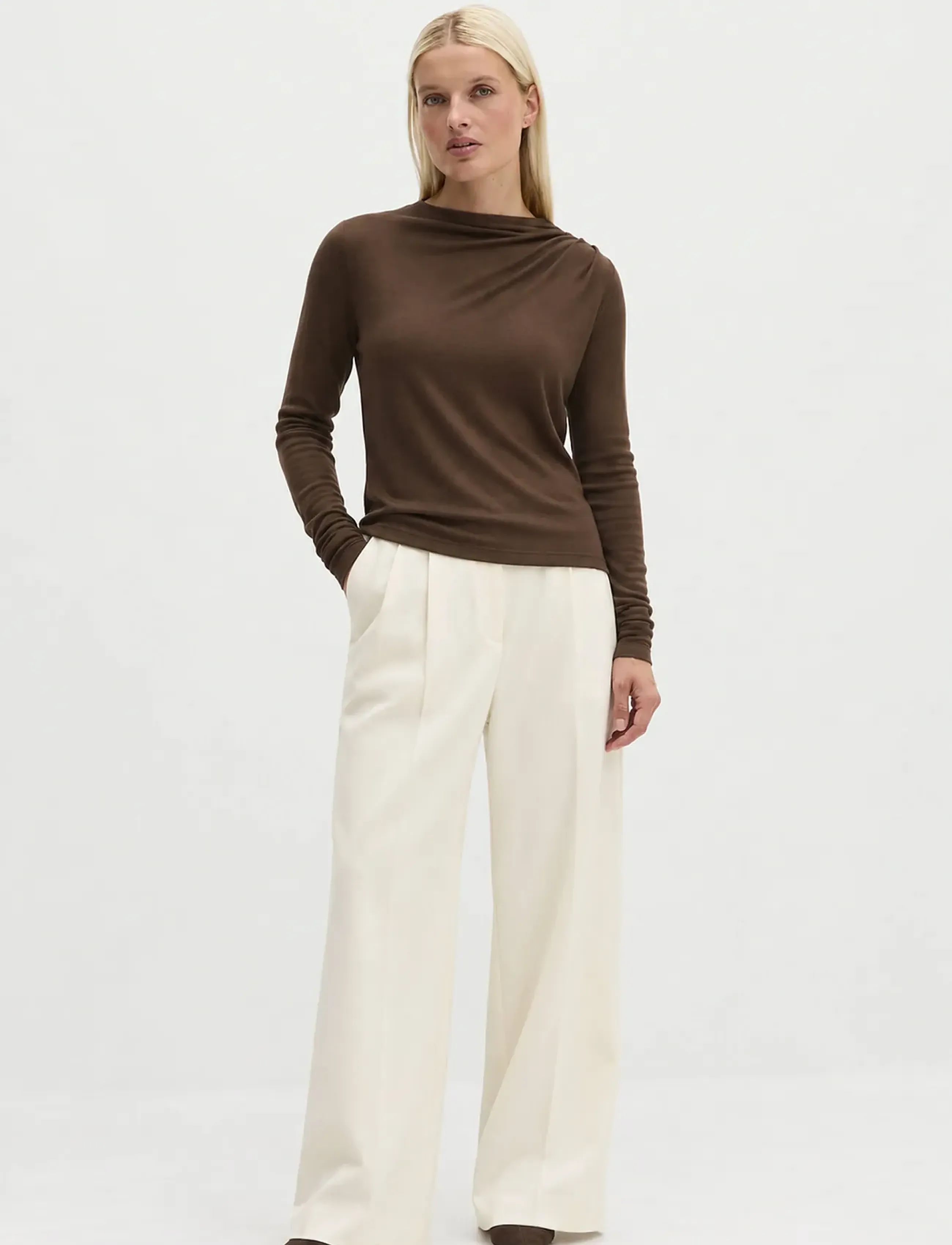 Marc O'Polo - T-Shirt, Longsleeve - autumn clothing - dark walnut - 5