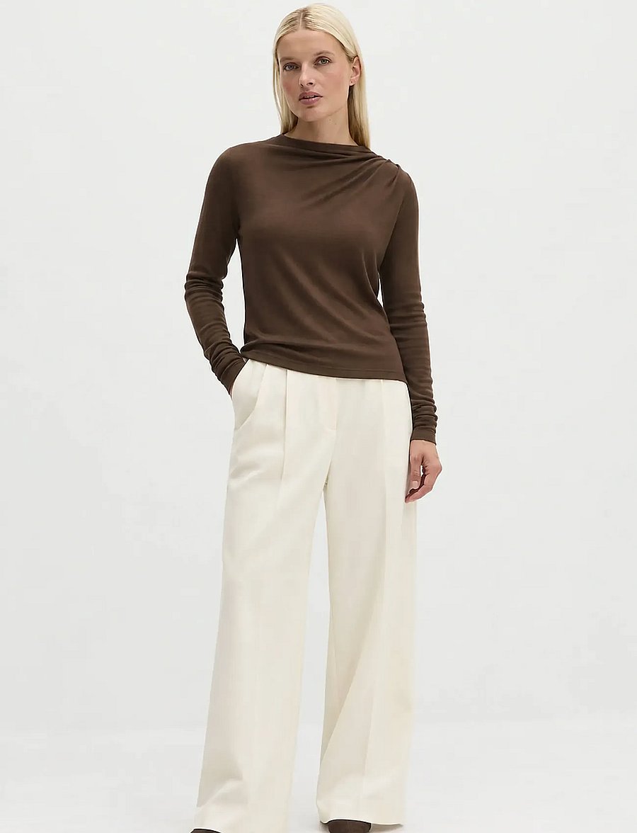 Marc O'Polo - T-Shirt, Longsleeve - langärmlige tops - dark walnut - 5