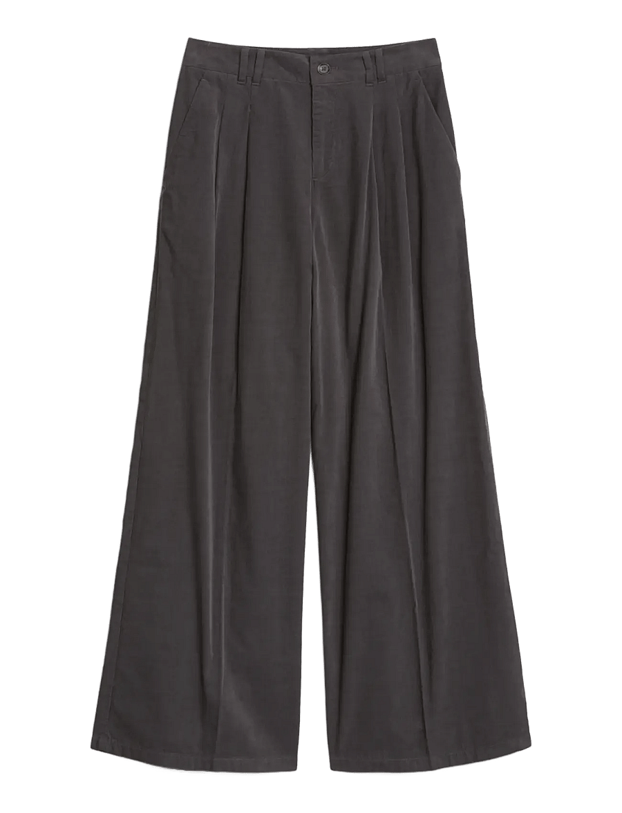 Marc O'Polo - Woven Pants - wide leg trousers - light graphite - 1