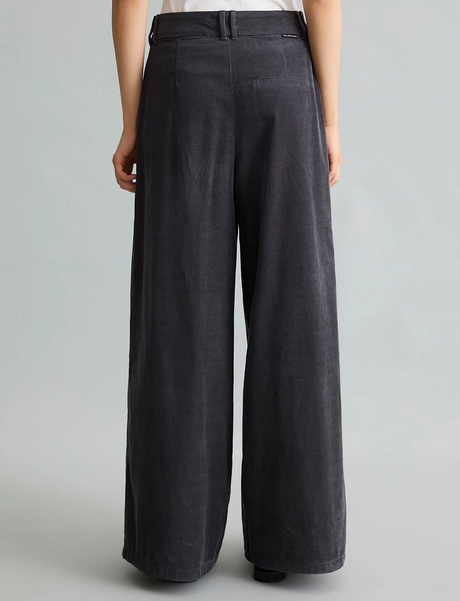 Marc O'Polo - Woven Pants - wide leg trousers - light graphite - 2