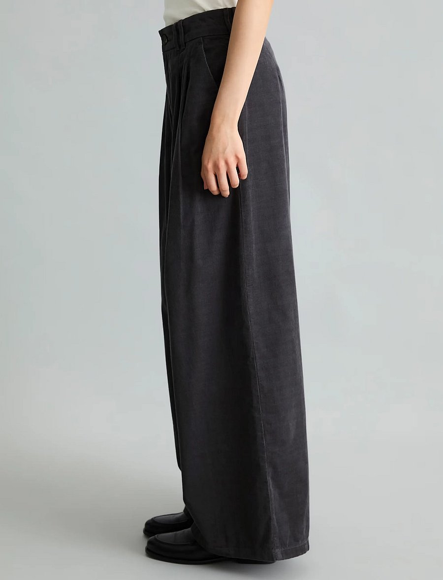 Marc O'Polo - Woven Pants - wide leg trousers - light graphite - 4