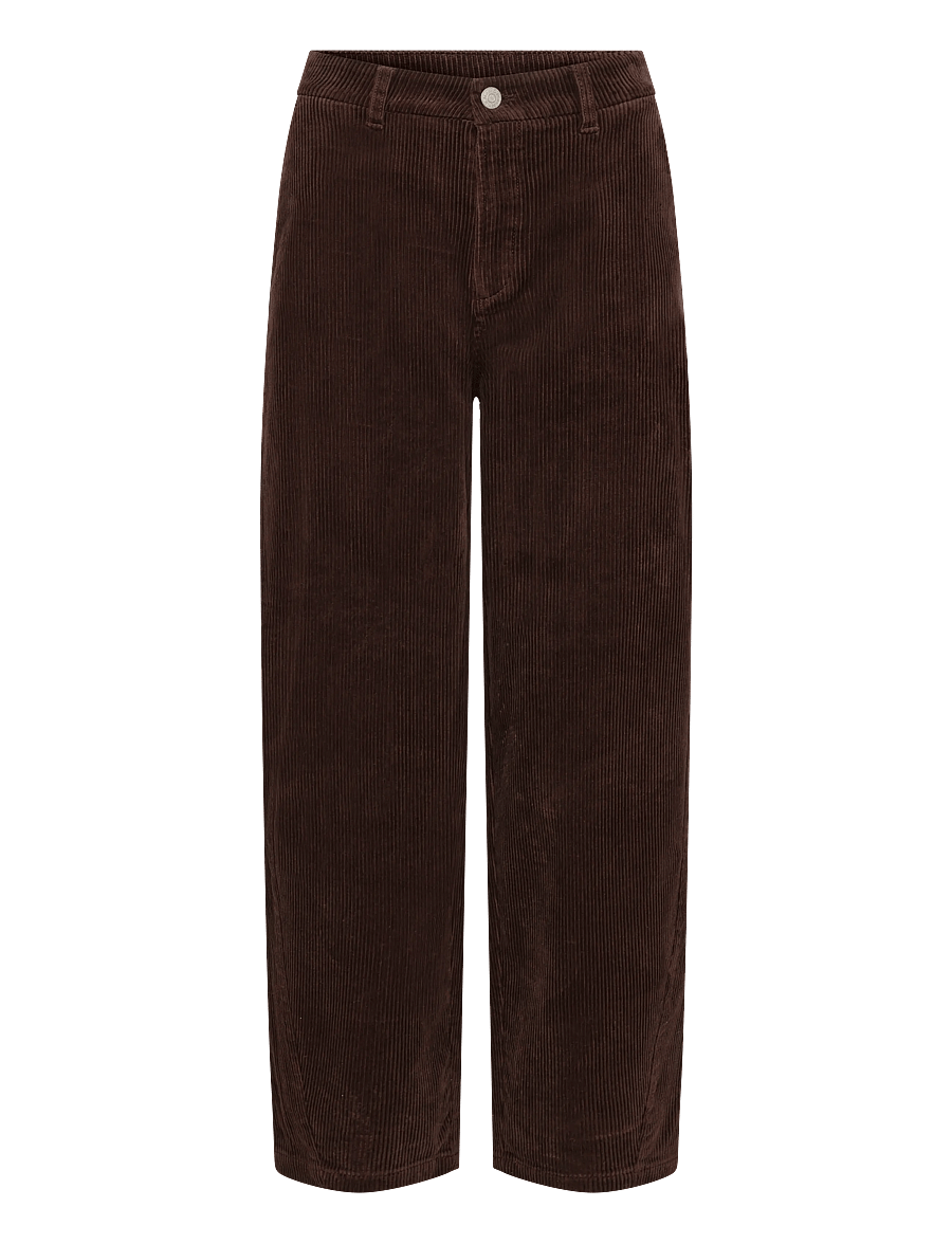 Marc O'Polo - Woven 5-Pockets - barrel-bukser - espresso brown - 1