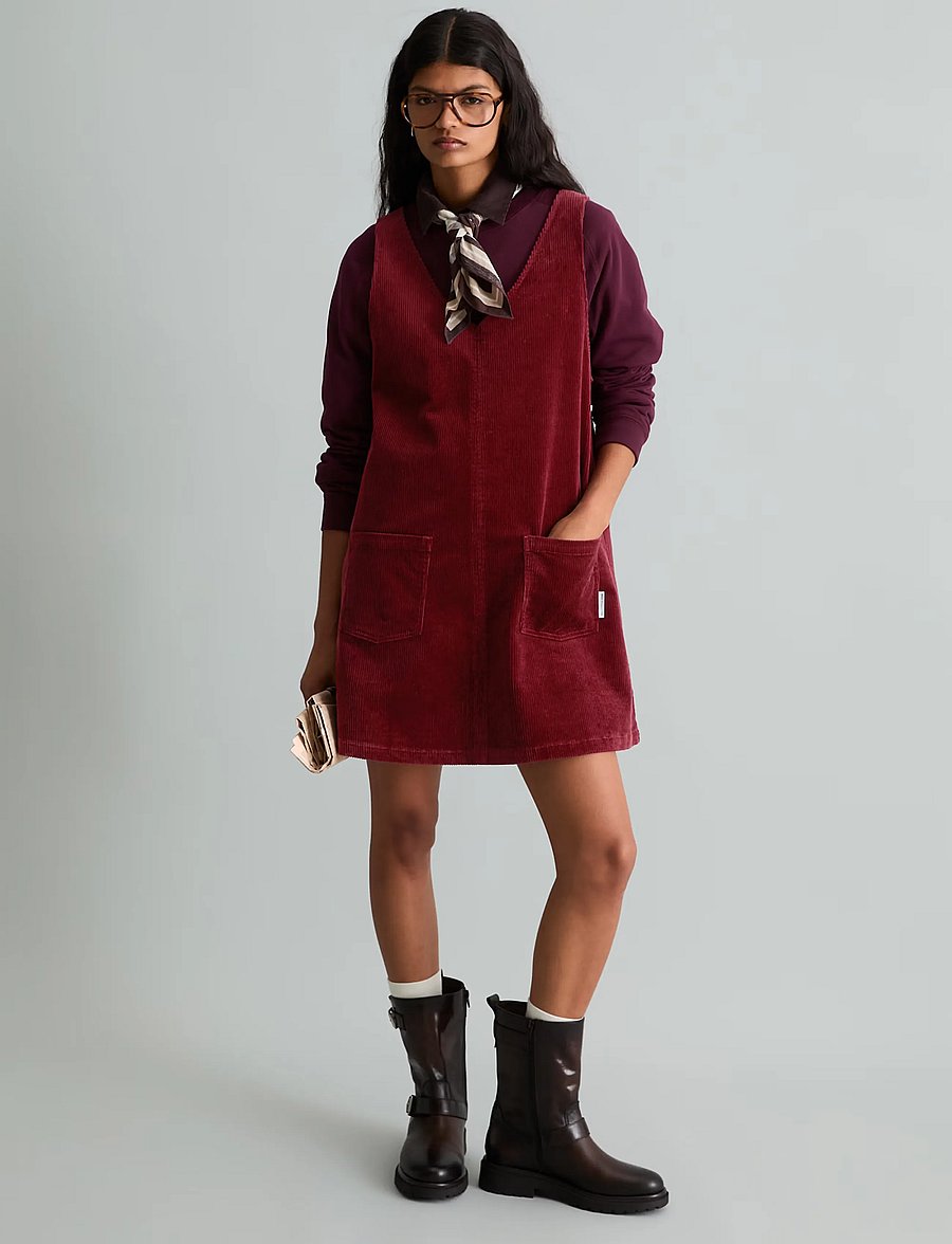 Marc O'Polo - Woven Dresses - short dresses - deep burgundy - 0