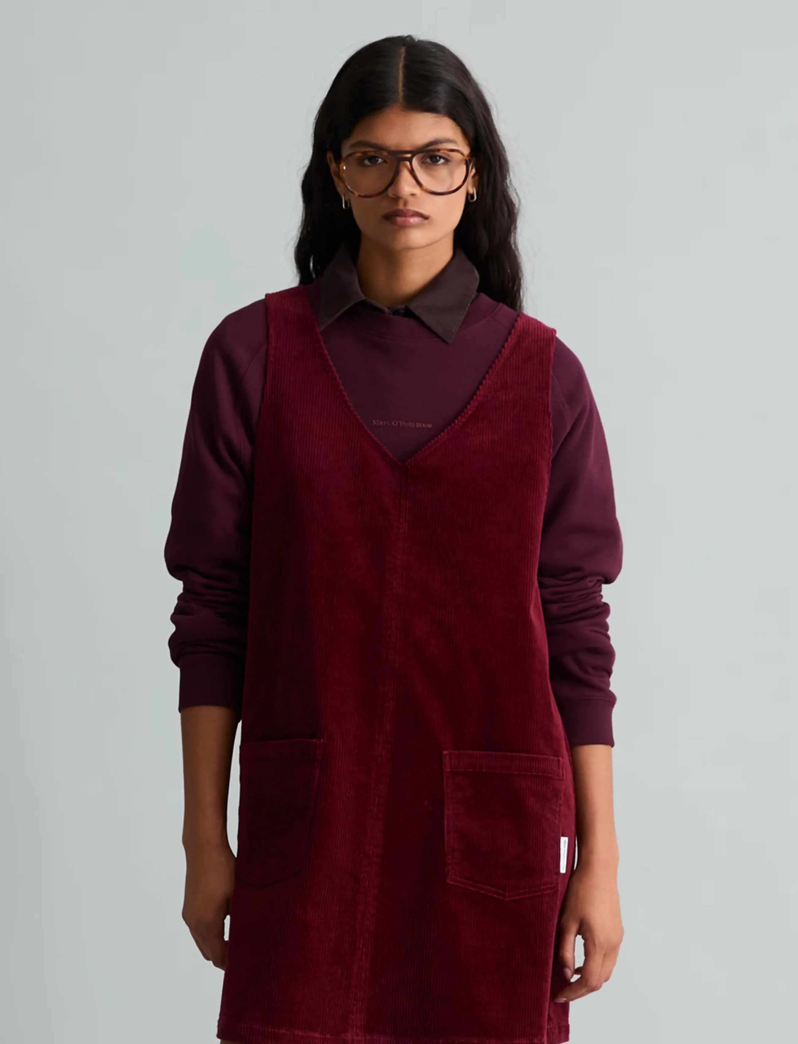 Marc O'Polo - Woven Dresses - short dresses - deep burgundy - 5
