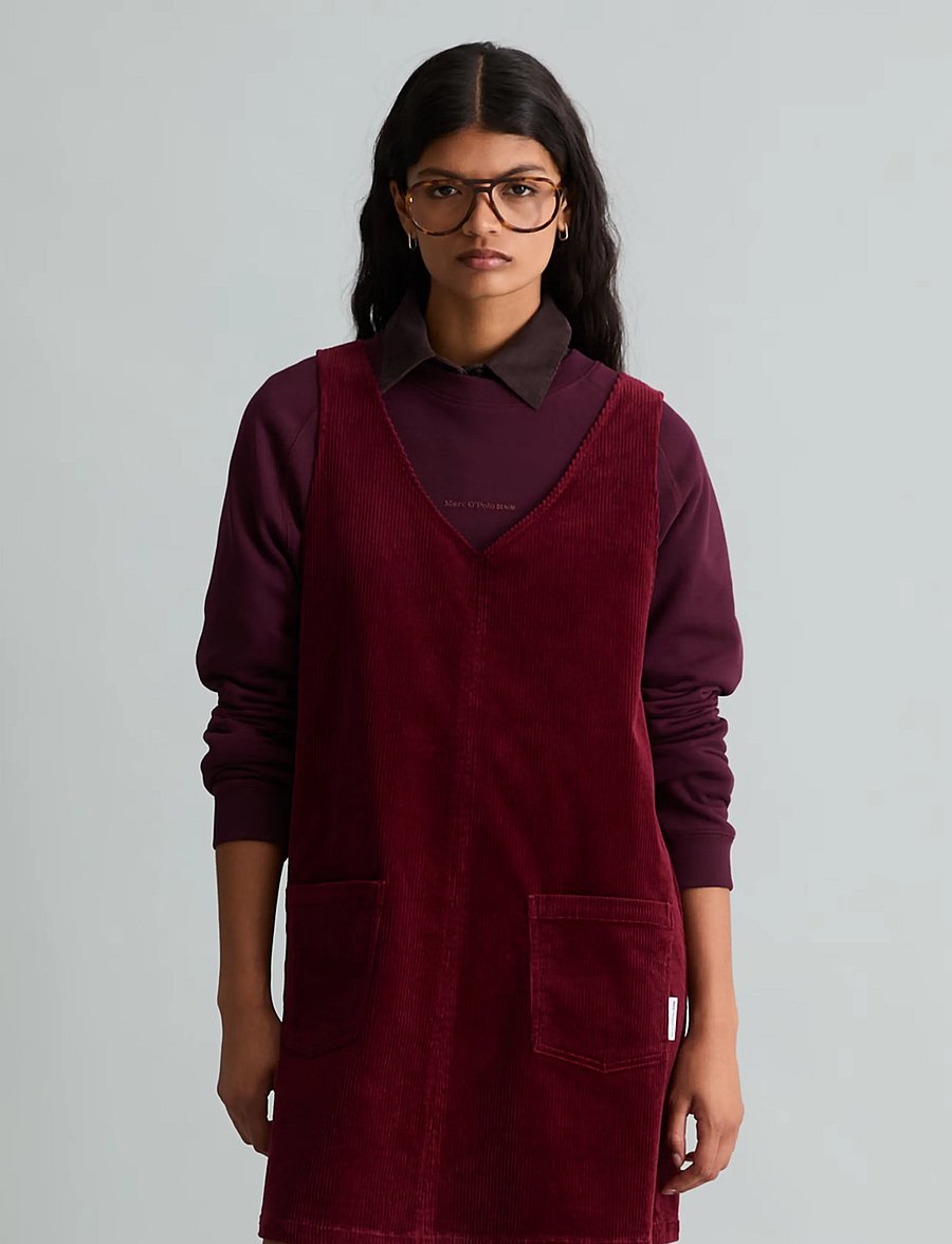 Marc O'Polo - Woven Dresses - short dresses - deep burgundy - 5