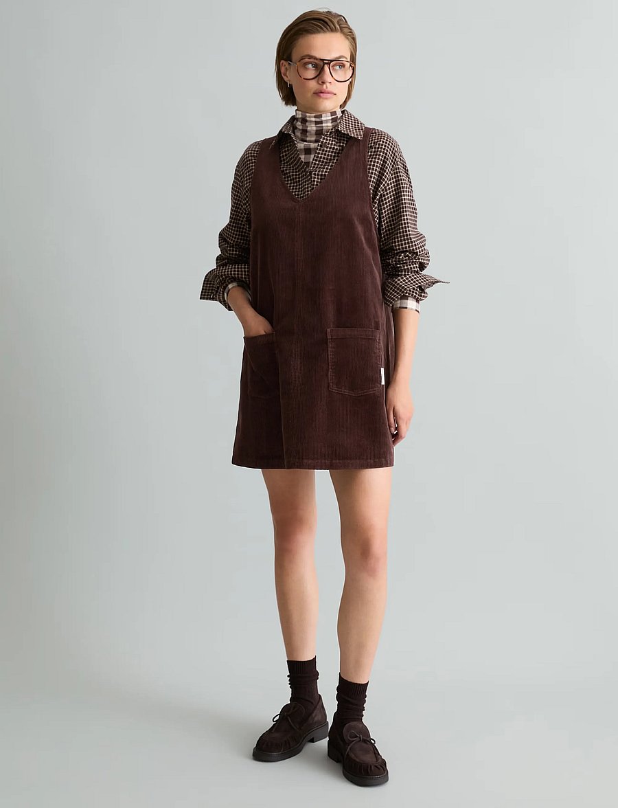 Marc O'Polo - Woven Dresses - short dresses - espresso brown - 0