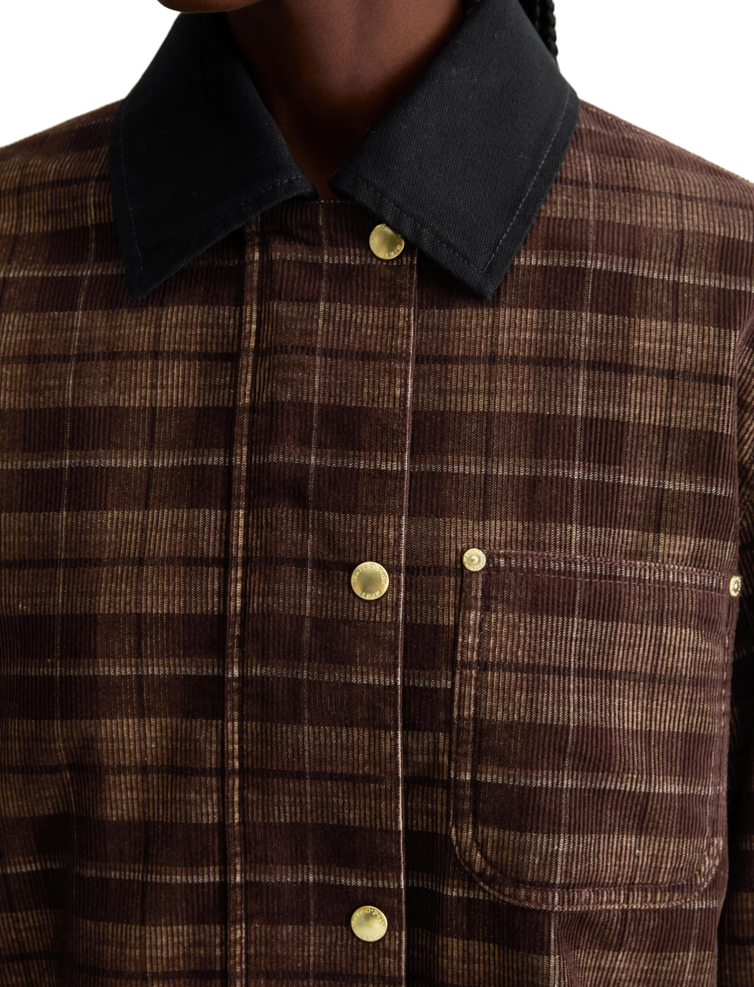 Marc O'Polo - Woven Outdoor Jackets,Corduroy CheckBarn - utility-jacken - medium brown_multi_01 - 3