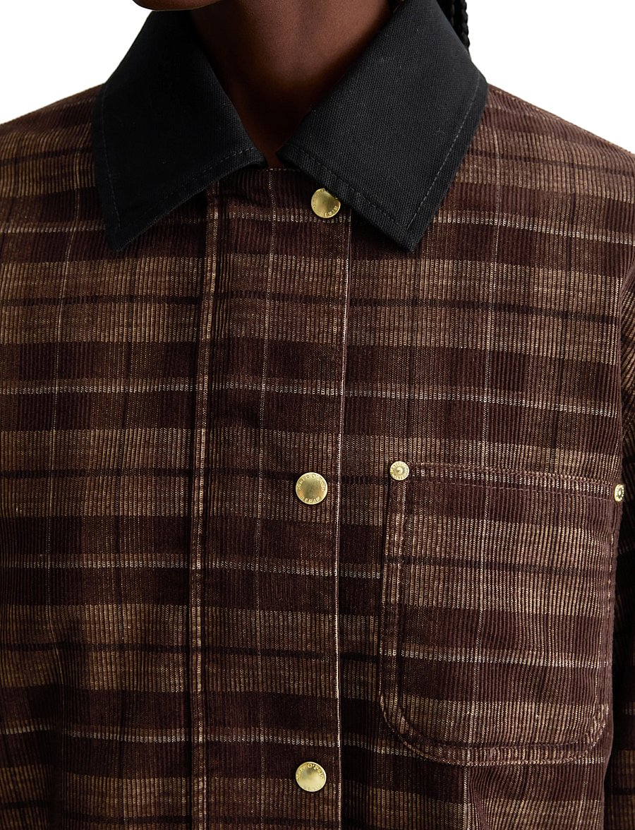 Marc O'Polo - Woven Outdoor Jackets,Corduroy CheckBarn - utility-jacken - medium brown_multi_01 - 3