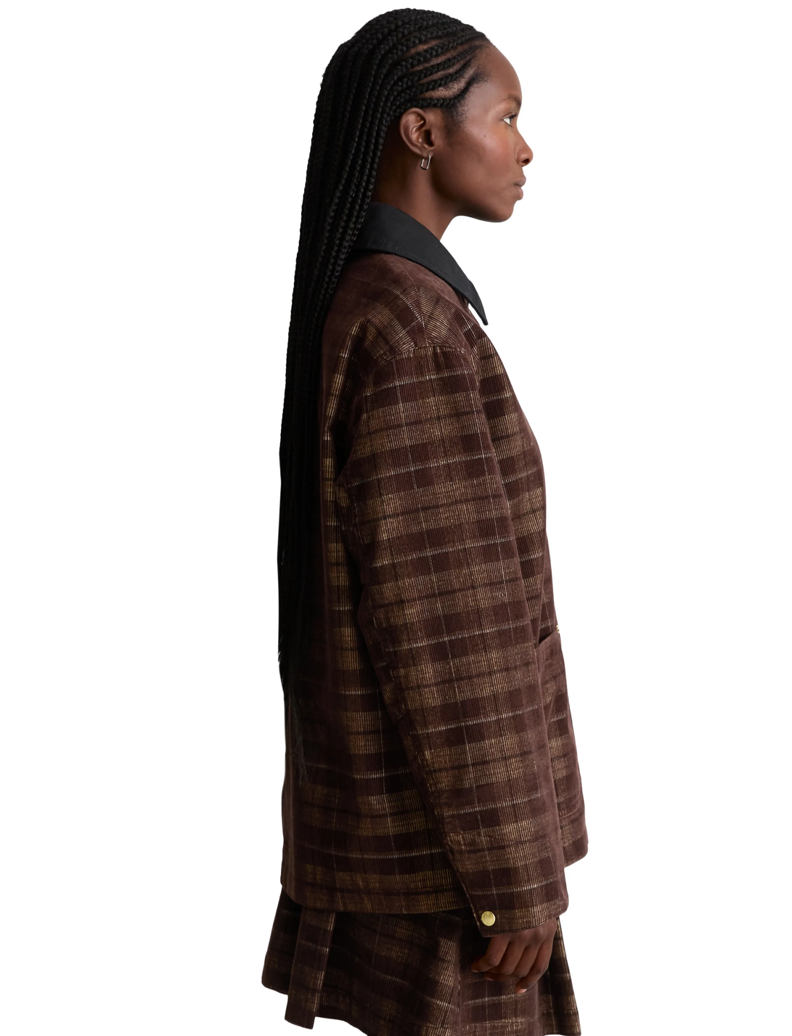 Marc O'Polo - Woven Outdoor Jackets,Corduroy CheckBarn - utility-jacken - medium brown_multi_01 - 4