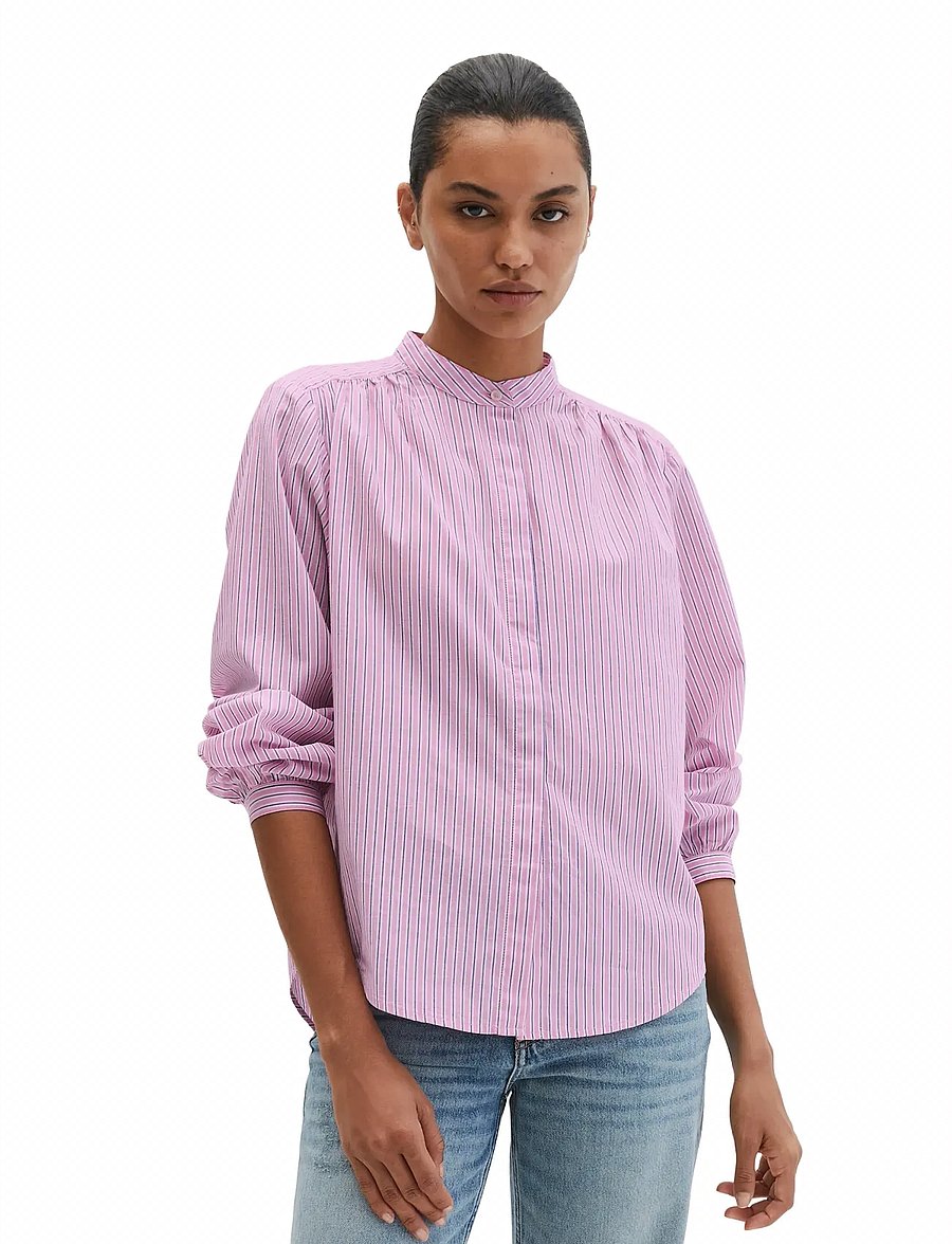 Marc O'Polo - SHIRTS/BLOUSES LONG SLEEVE - langärmelige blusen - multi/ mellow rose - 0