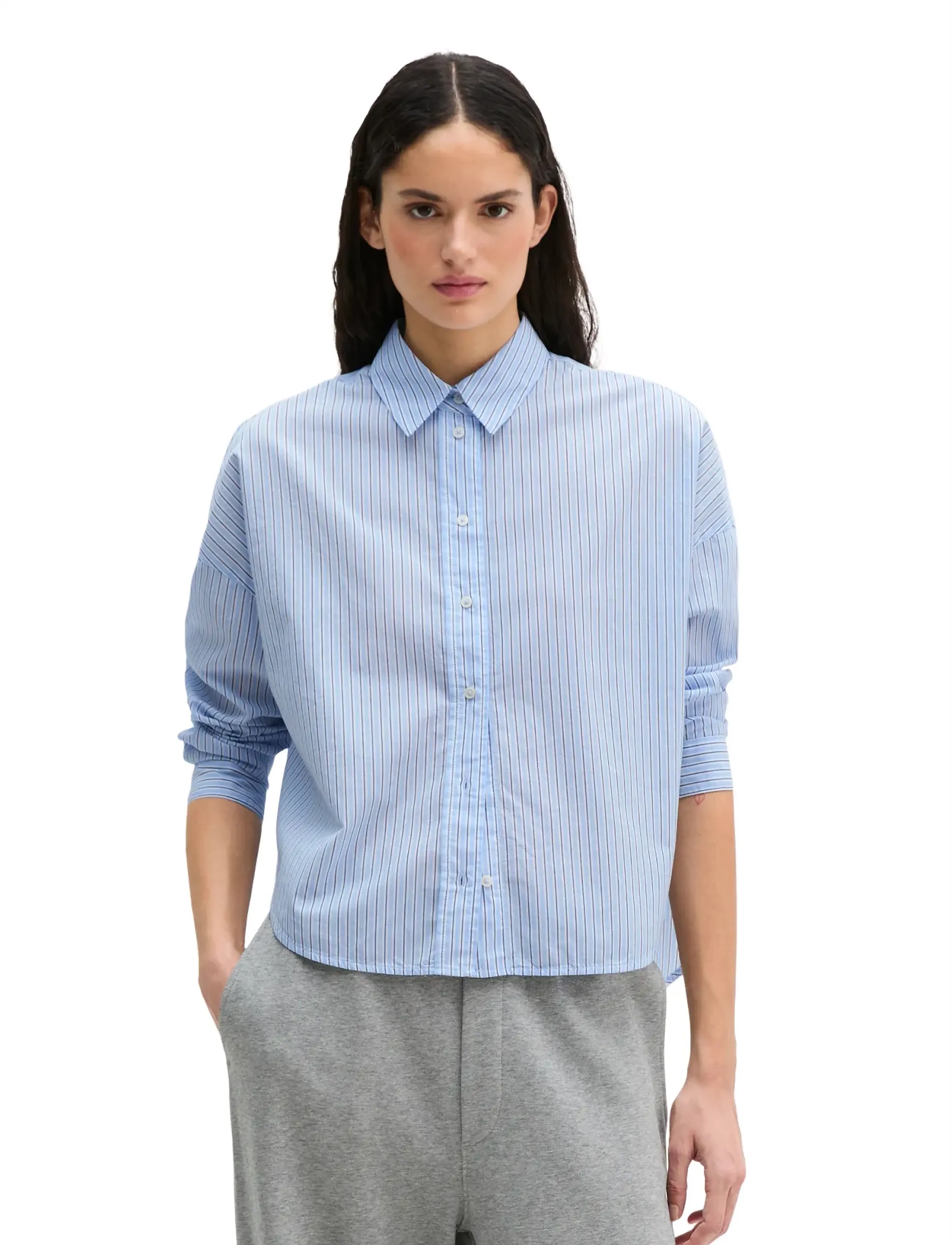 Marc O'Polo SHIRTS/BLOUSES LONG SLEEVE - Blusen - MULTI/ LIGHT BLUE / blue