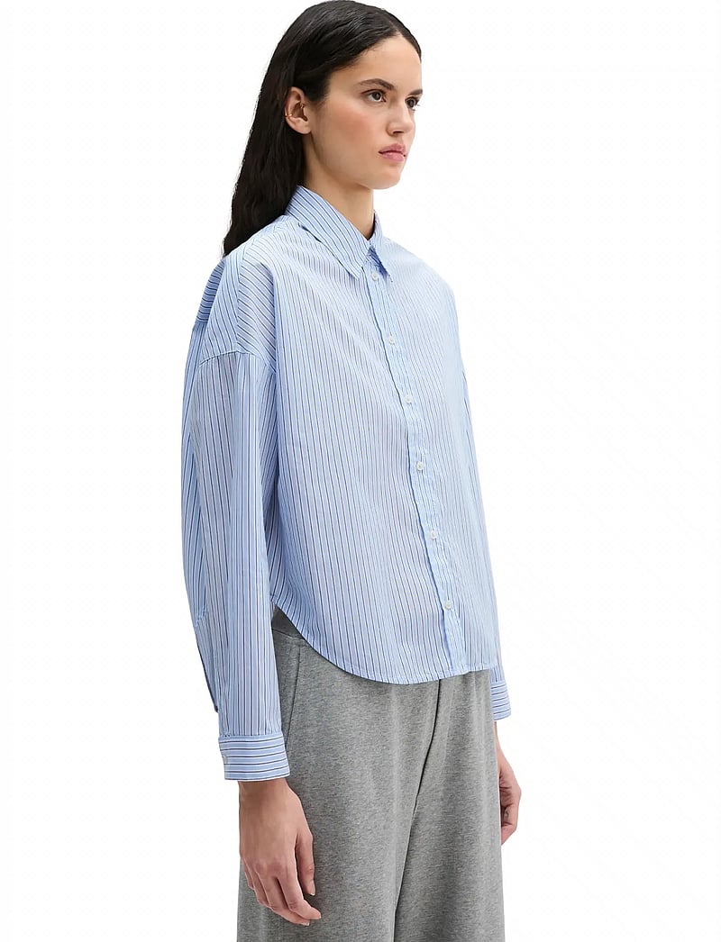 Marc O'Polo - SHIRTS/BLOUSES LONG SLEEVE - långärmade skjortor - multi/ light blue - 4