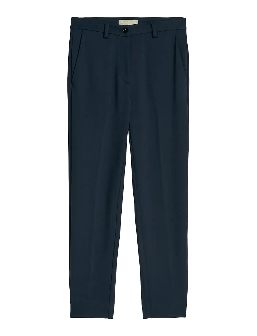 Marc O'Polo - WOVEN PANTS - slim fit trousers - martime blue - 1