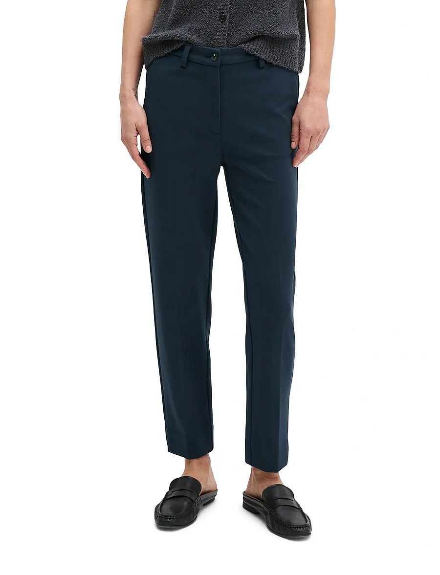 Marc O'Polo - WOVEN PANTS - slim fit trousers - martime blue - 0