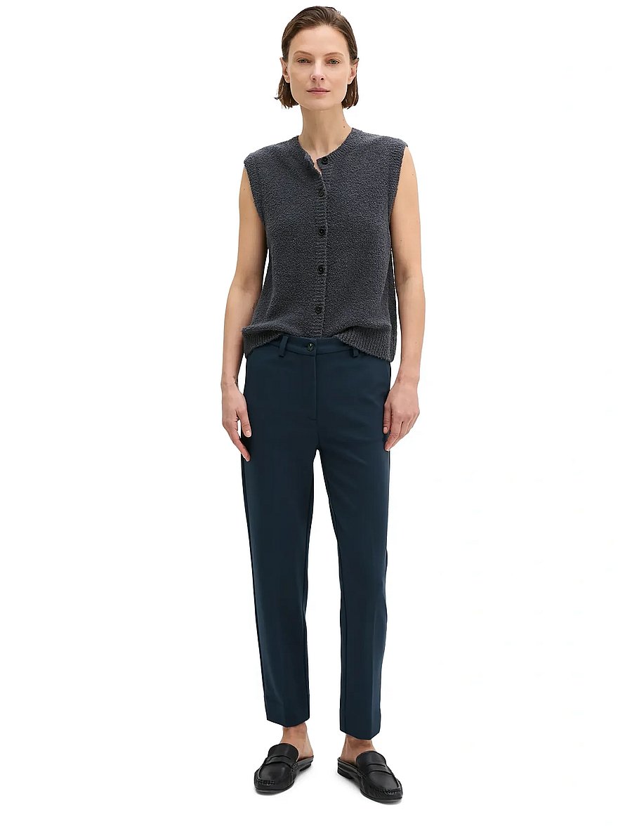 Marc O'Polo - WOVEN PANTS - slim fit trousers - martime blue - 4