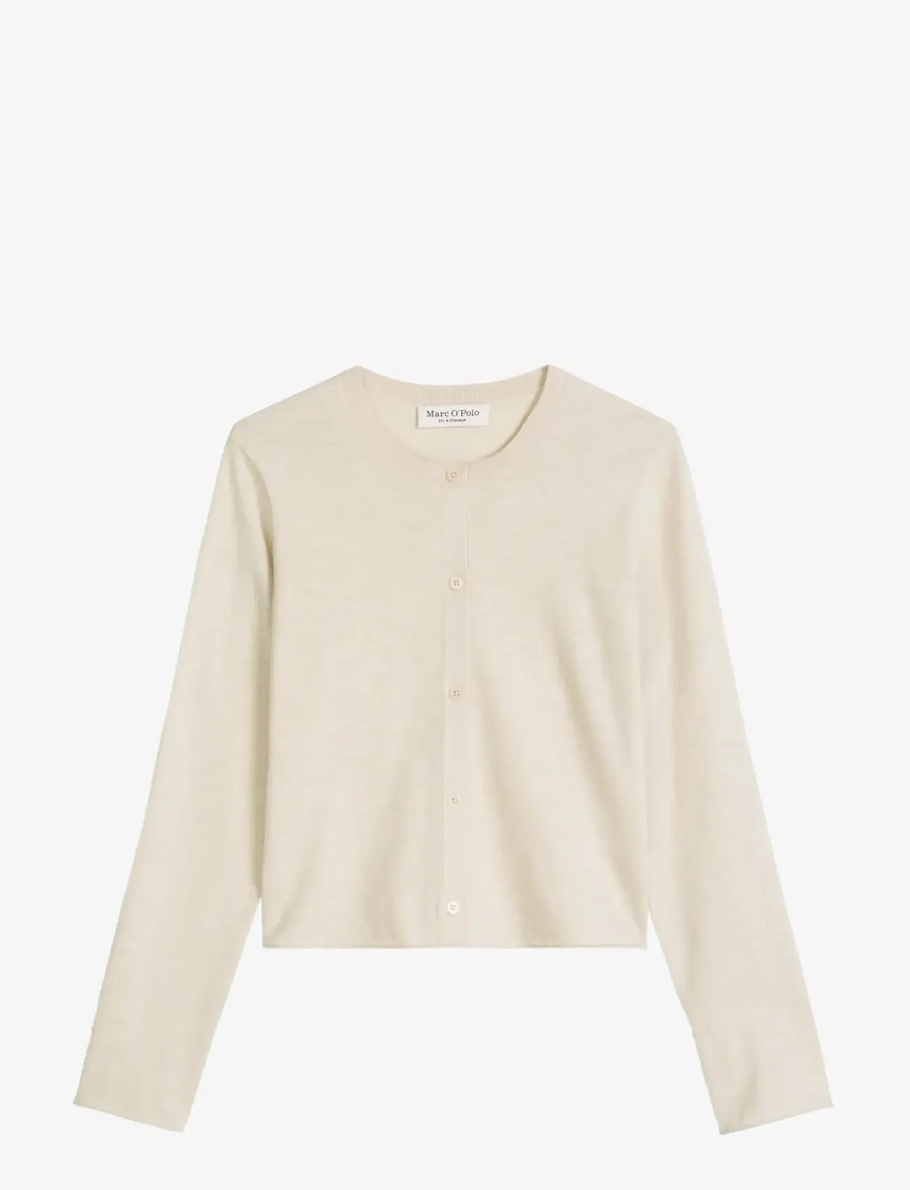 Marc O'Polo - CARDIGANS LONG SLEEVE - cardigans - gray silk - 1