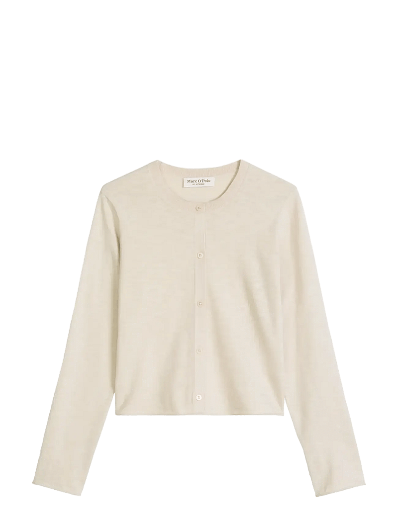 Marc O'Polo - CARDIGANS LONG SLEEVE - cardigans - gray silk - 1