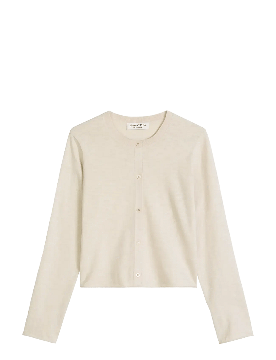 Marc O'Polo - CARDIGANS LONG SLEEVE - strickjacken - gray silk - 1