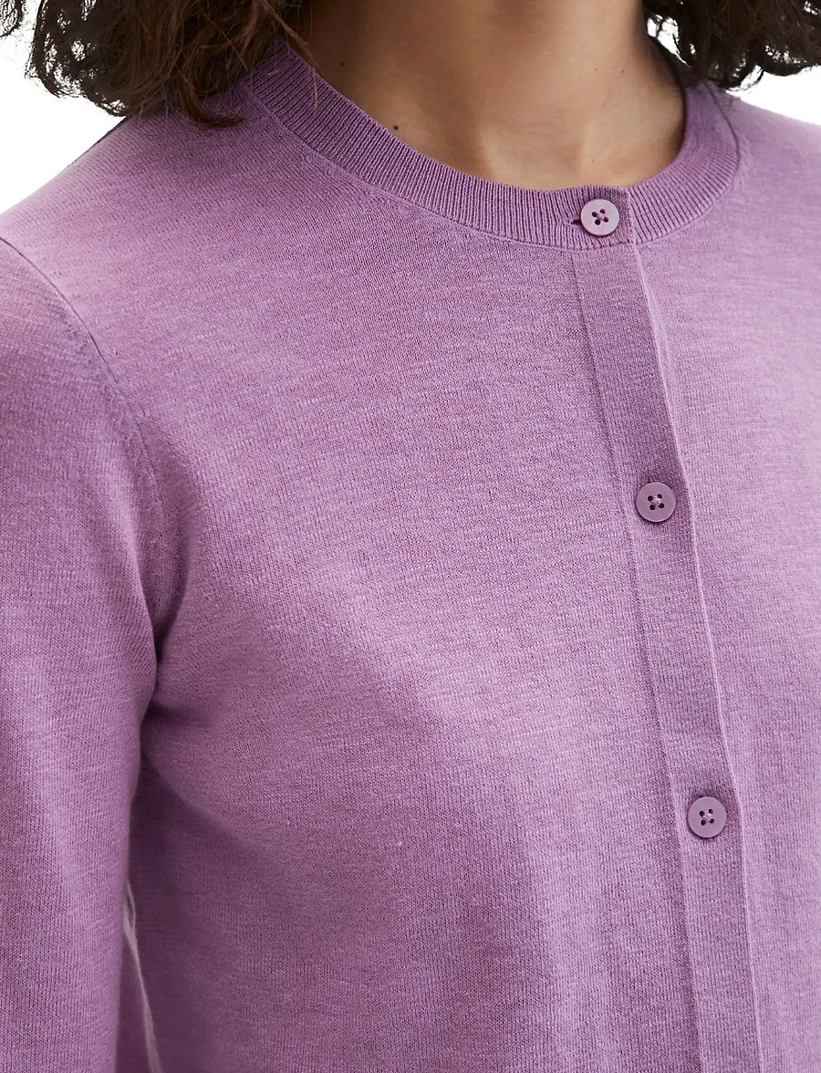 Marc O'Polo - CARDIGANS LONG SLEEVE - cardigans - warm lilac - 3