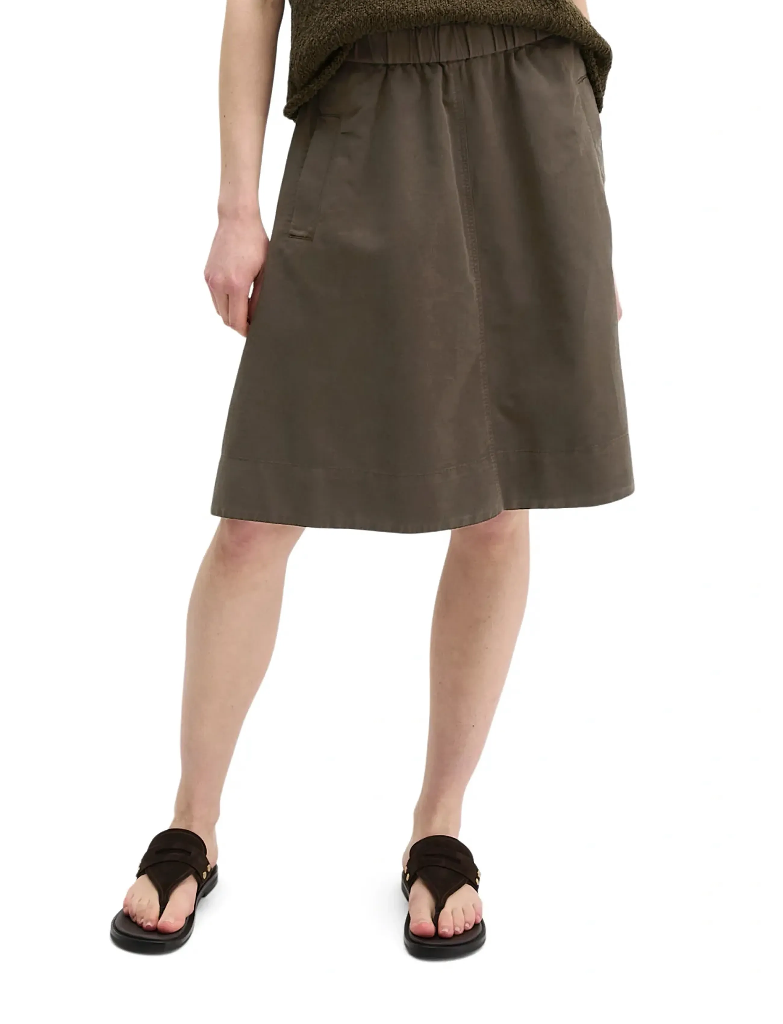 Marc O'Polo WOVEN SKIRTS - Skirts - BURNT COFFEE / brown