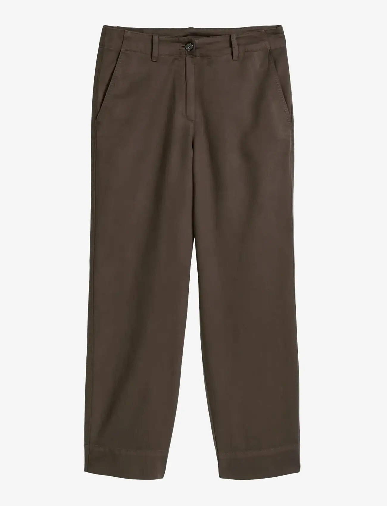 Marc O'Polo - WOVEN PANTS - culottes - burnt coffee - 1