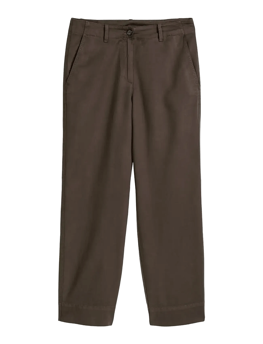 Marc O'Polo - WOVEN PANTS - culottes - burnt coffee - 1