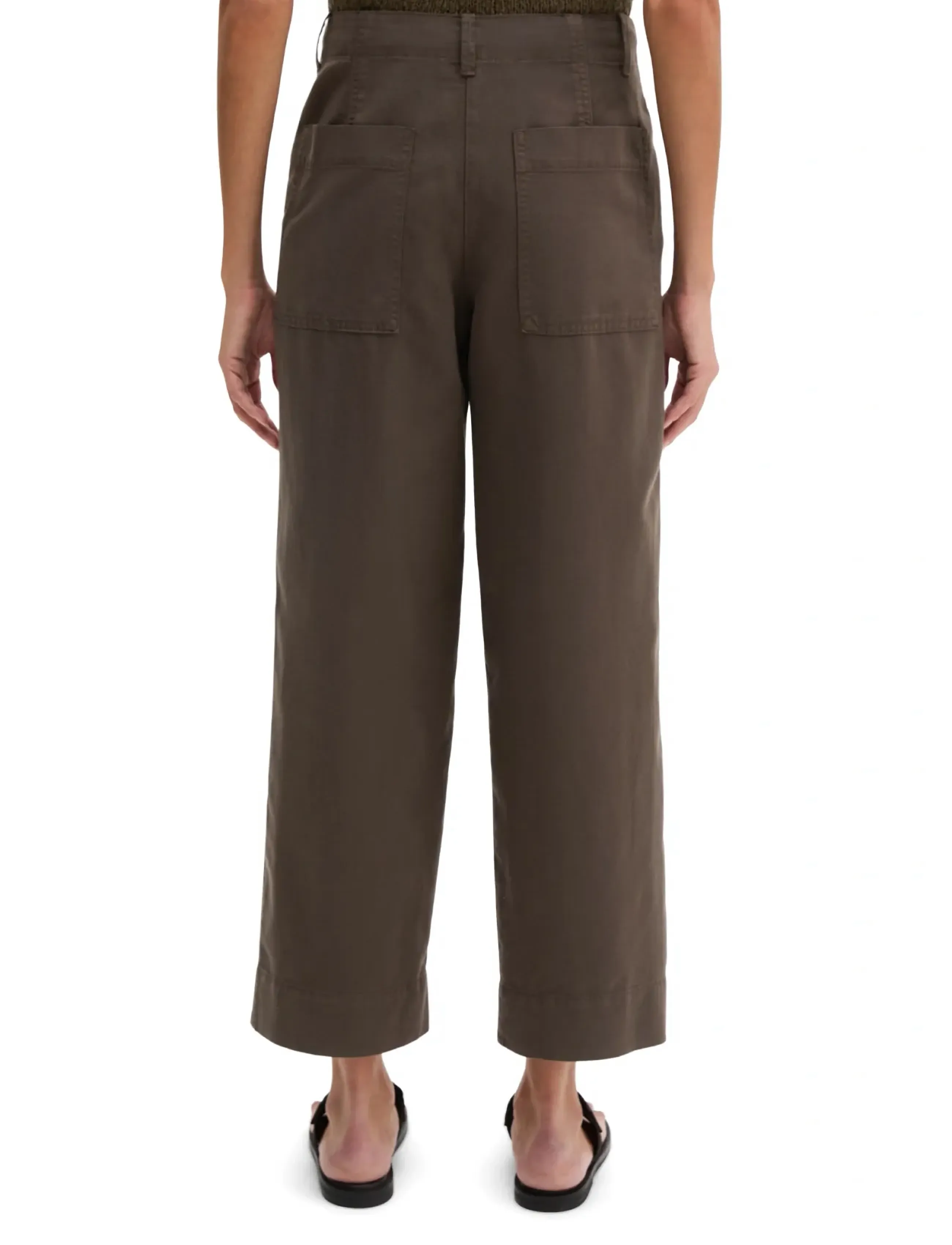 Marc O'Polo - WOVEN PANTS - culottes - burnt coffee - 2