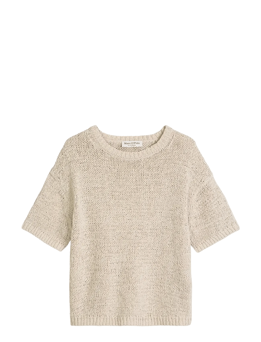 Marc O'Polo - PULLOVER SHORT SLEEVE - strikkegensere - gray silk - 1