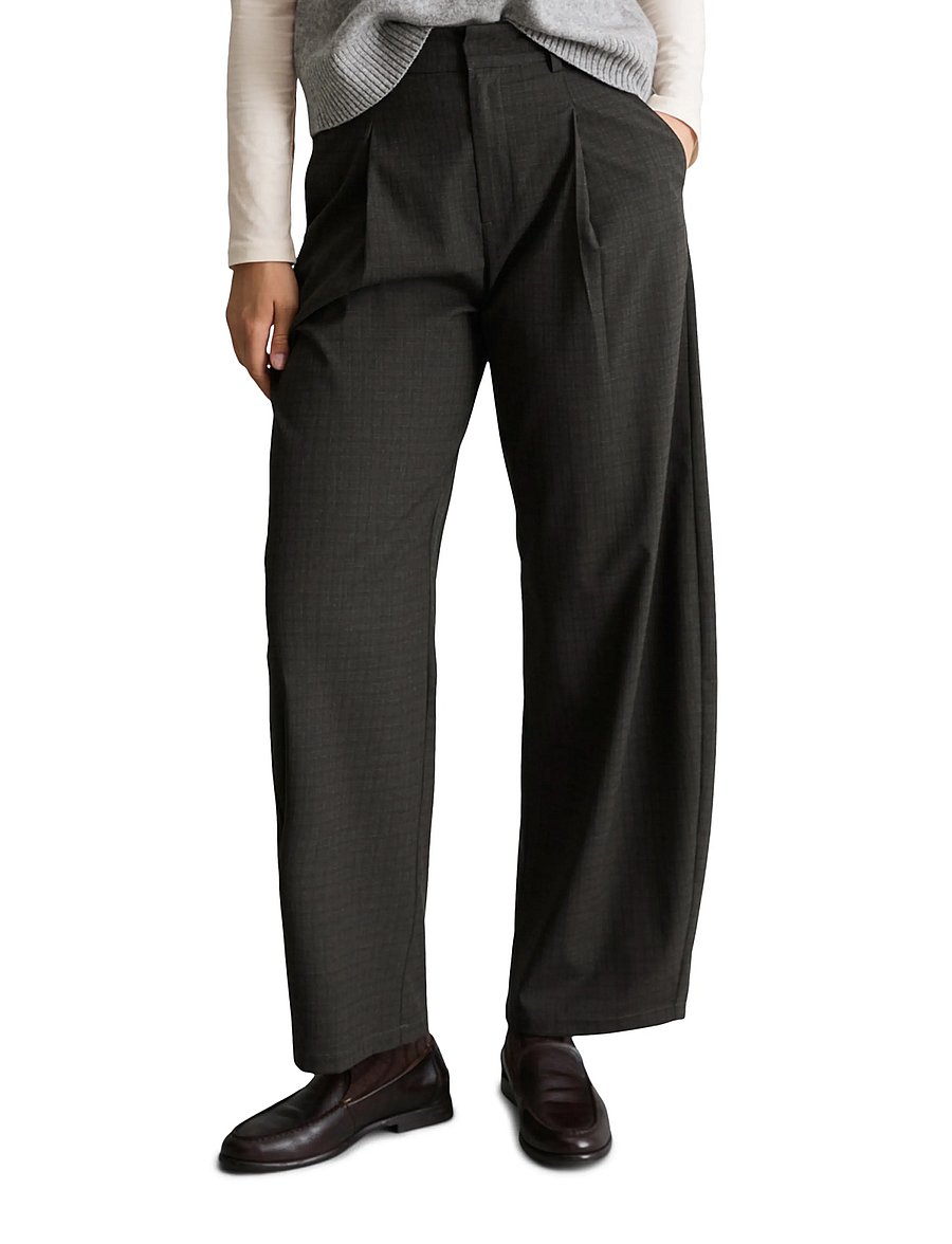 Marc O'Polo - Woven Pants - hosen mit geradem bein - dark grey_multi_02 - 0