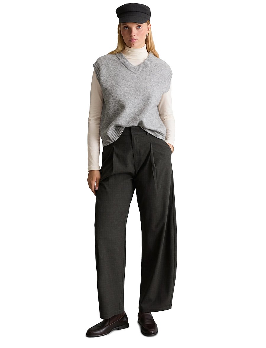 Marc O'Polo - Woven Pants - hosen mit geradem bein - dark grey_multi_02 - 4