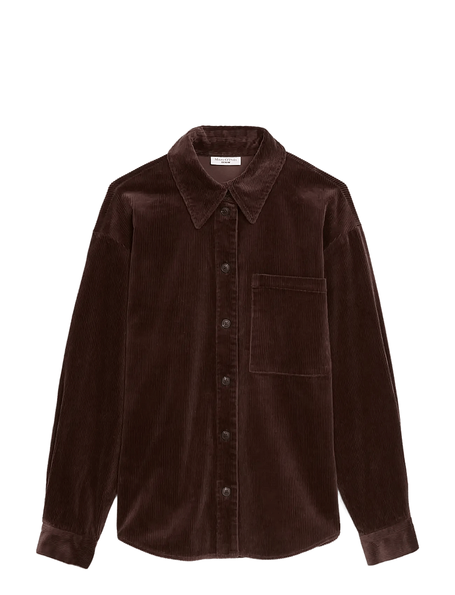 Marc O'Polo - Woven Blouses Longsleeve - langärmlige hemden - espresso brown - 1