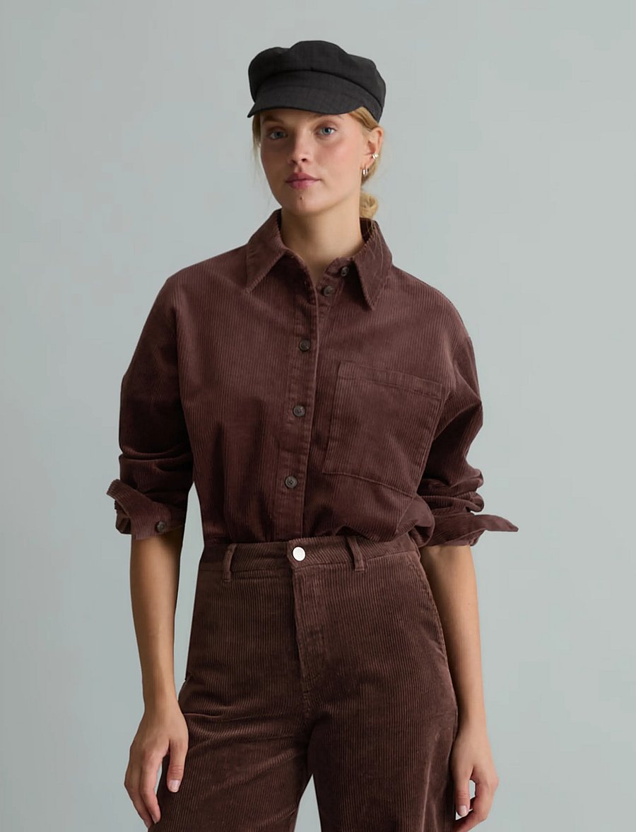 Marc O'Polo - Woven Blouses Longsleeve - langärmlige hemden - espresso brown - 0
