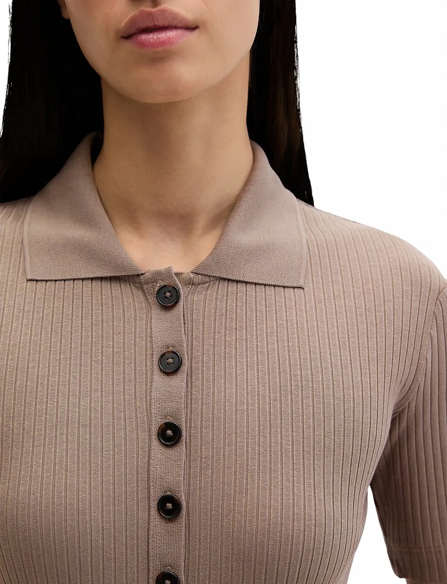 Marc O'Polo - POLOS SHORT SLEEVE - t-shirts - chalky brown - 4