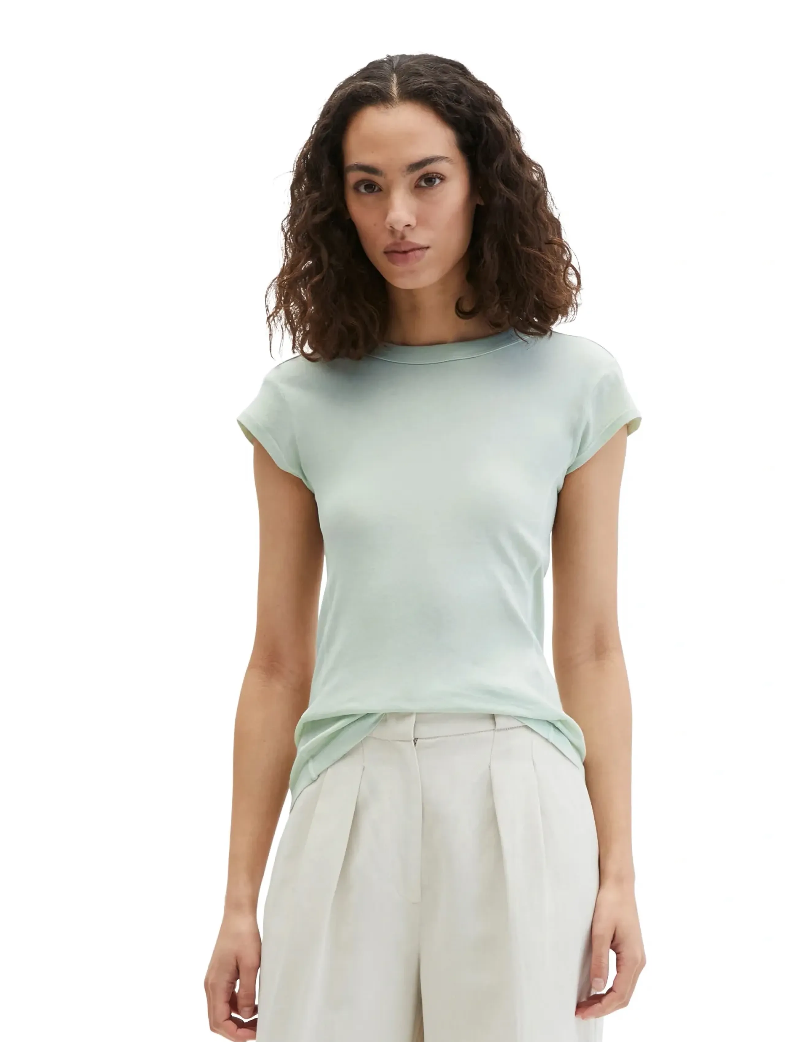 Marc O'Polo T-Shirts Short Sleeve, S, T-shirts & Oberteile, Grün - Short-sleeved, Frauen