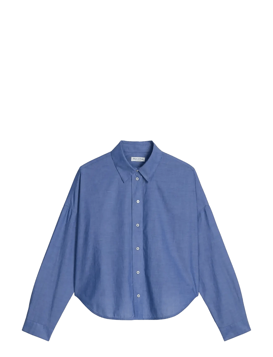 Marc O'Polo - SHIRTS/BLOUSES LONG SLEEVE - langärmlige hemden - mid blue chambray - 1
