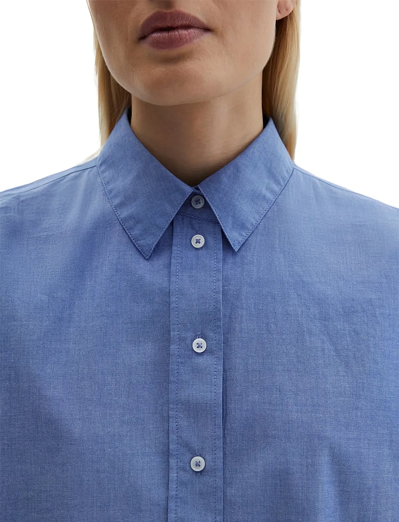 Marc O'Polo - SHIRTS/BLOUSES LONG SLEEVE - long-sleeved shirts - mid blue chambray - 4