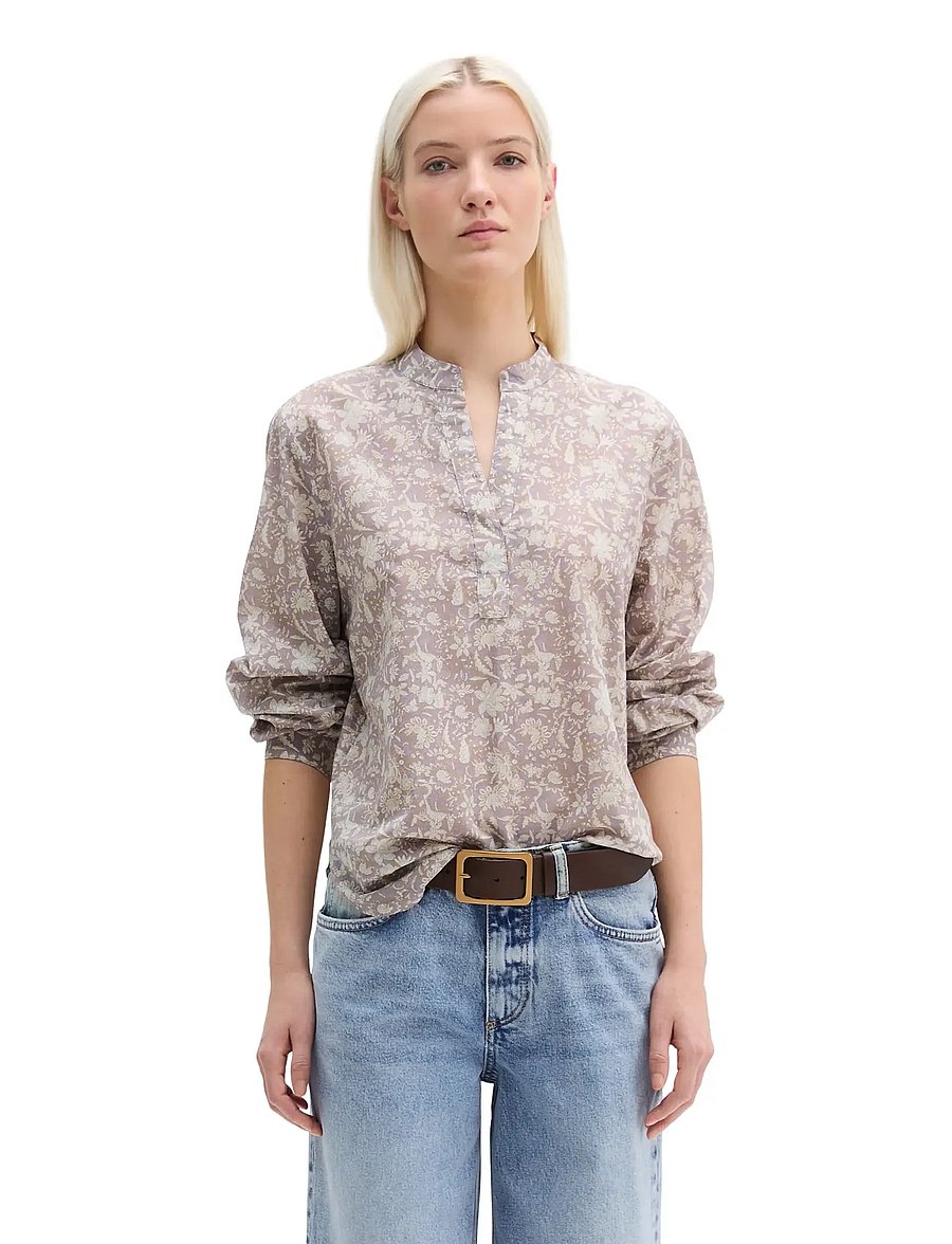 Marc O'Polo - SHIRTS/BLOUSES LONG SLEEVE - pikkade varrukatega pluusid - multi/ dusty lavender - 0