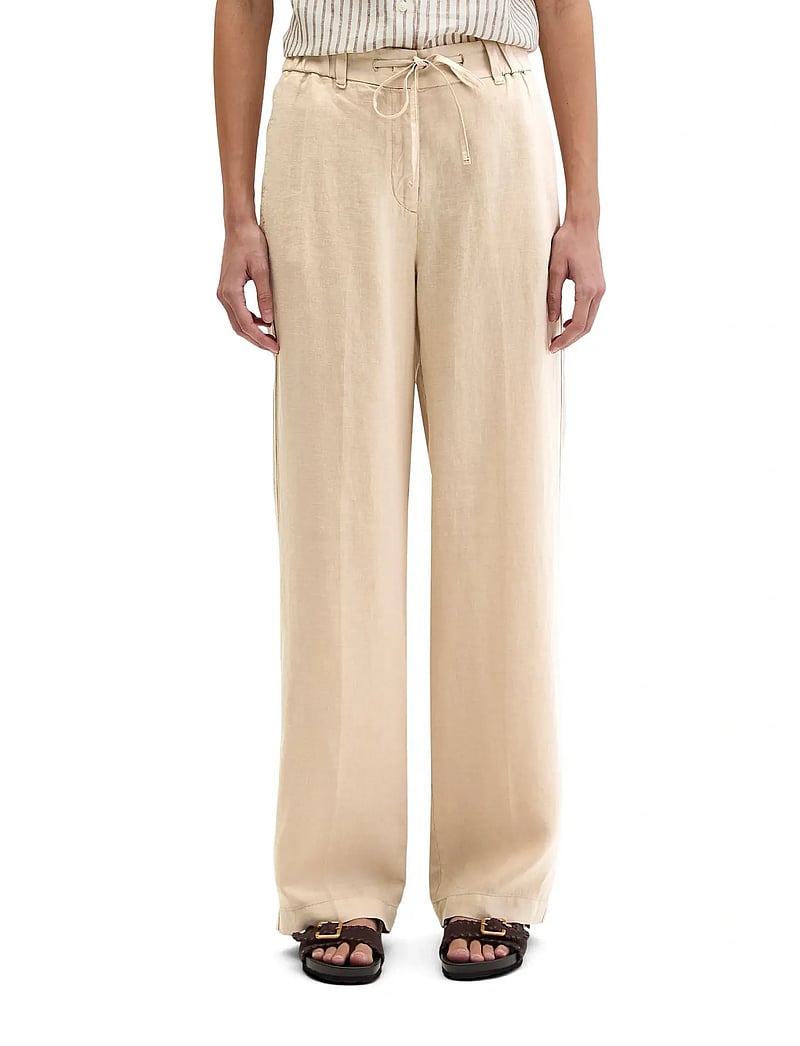 Marc O'Polo - Woven Pants - linen trousers - sandpaper - 0