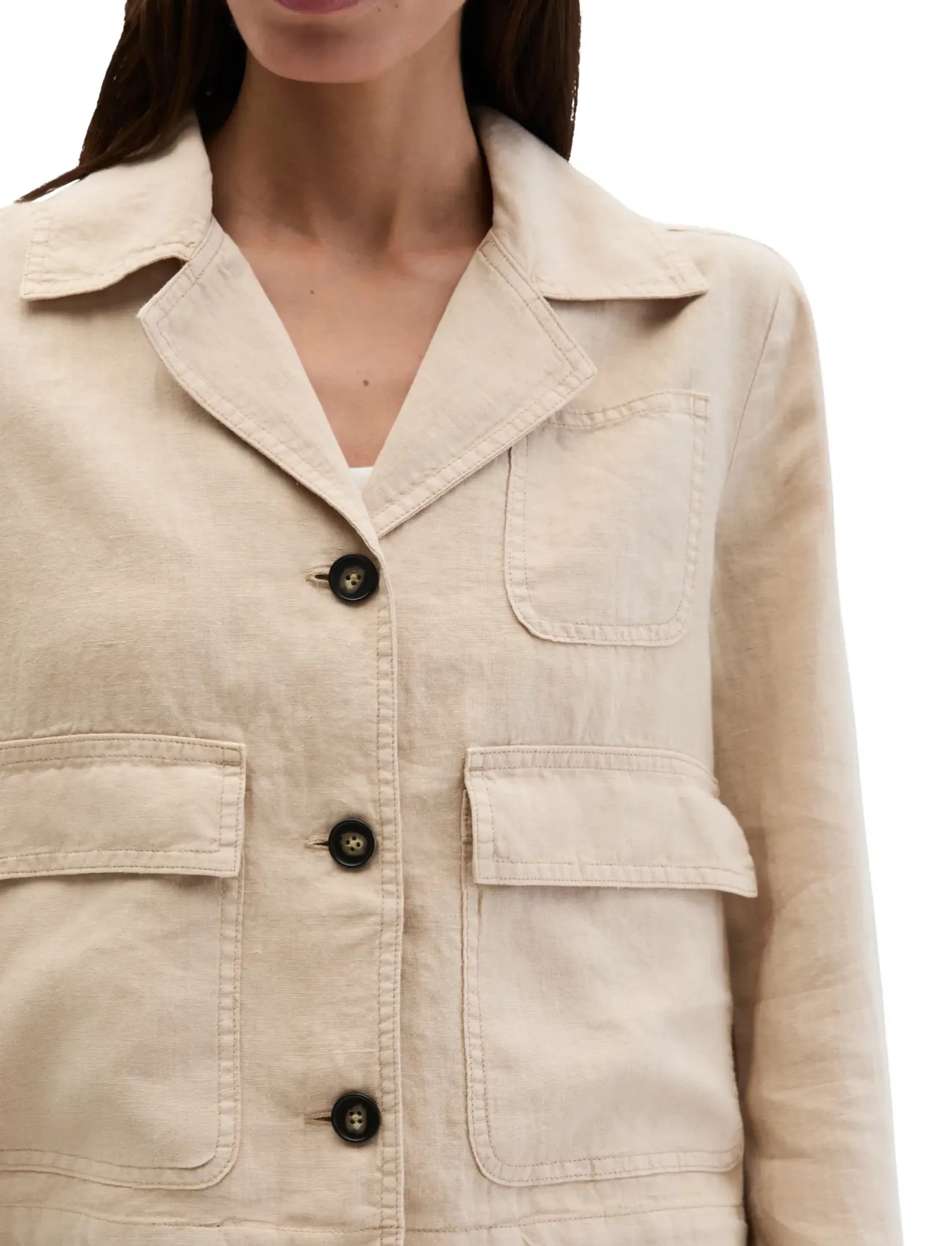 Marc O'Polo - Woven Overshirts - tunna jackor - sandpaper - 3