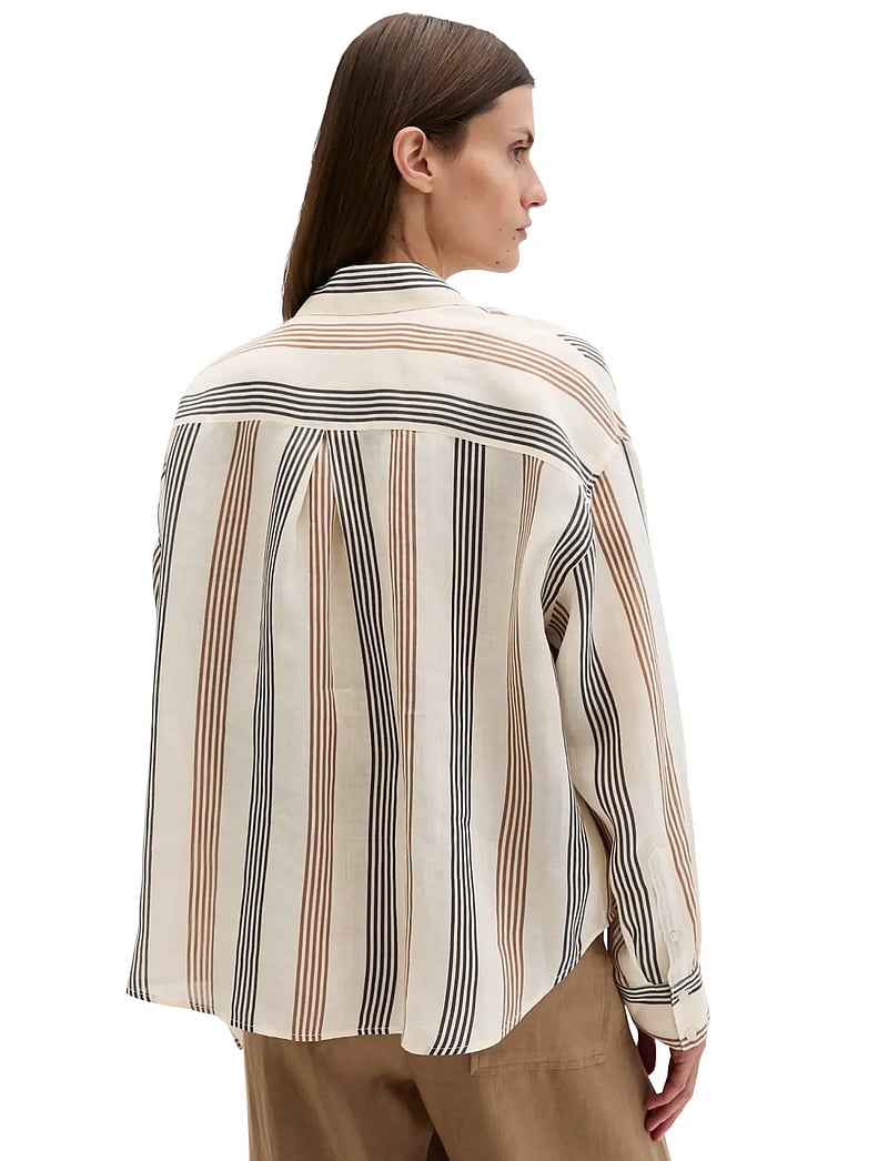 Marc O'Polo - Woven Blouses Longsleeve - long sleeved blouses - light brown_multi_01 - 2
